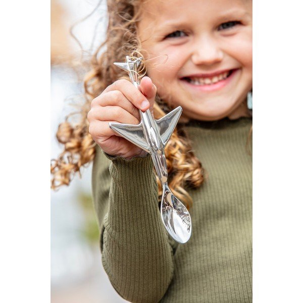 Dječja žlica od nehrđajućeg čelika u srebrnoj boji Plane – Zilverstad-image-1