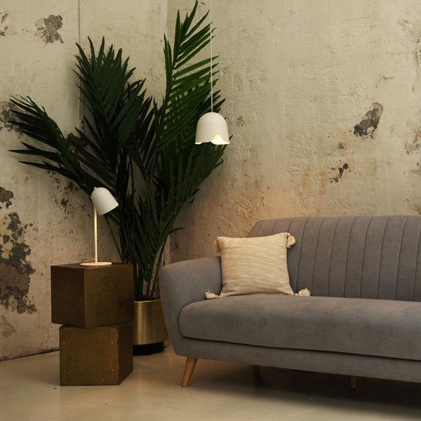 Bijela stolna lampa SULION Paris, visina 40 cm-image-3