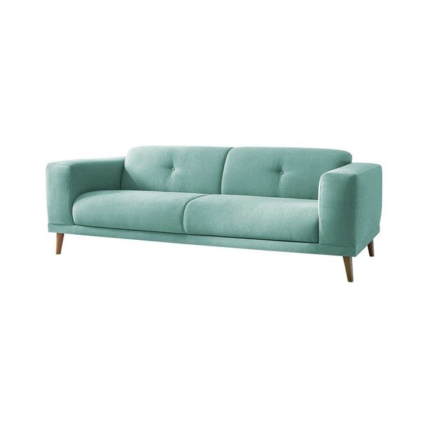 Pastelno plava sofa s podnožjem Bobochic Paris Luna-image-3
