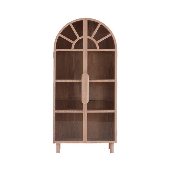 Vitrina u dekoru jasena u svijetloj prirodnoj boji 90x195x40 cm Sandor – Jotex-image-4