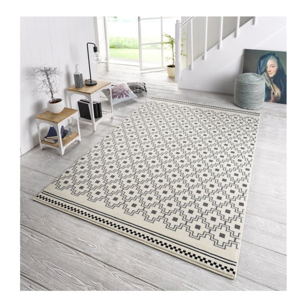 Crno-bijeli tepih Zala Living Cubic, 70 x 140 cm-image-3