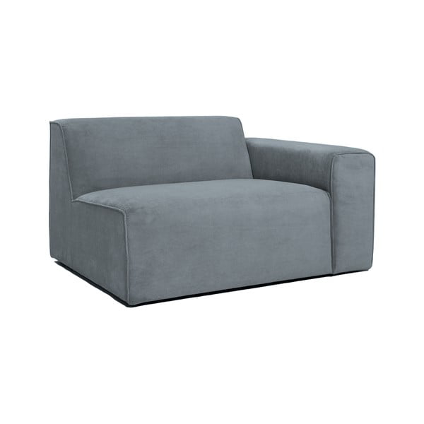 Siva modularna sjedeća garnitura od samta (s desnim kutom) Sting – Scandic-image-1