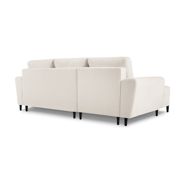 Bež sklopiva/s prostorom za odlaganje kutna garnitura od bouclé tkanine (s lijevim kutom/s ležaljkom) Kyoto – Cosmopolitan Design-image-4