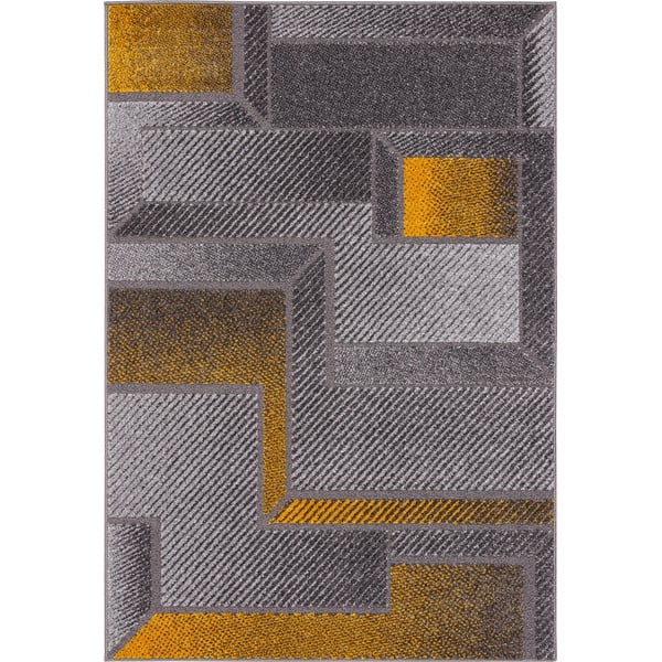 Oker žuti/sivi tepih 160x230 cm Meteo – FD