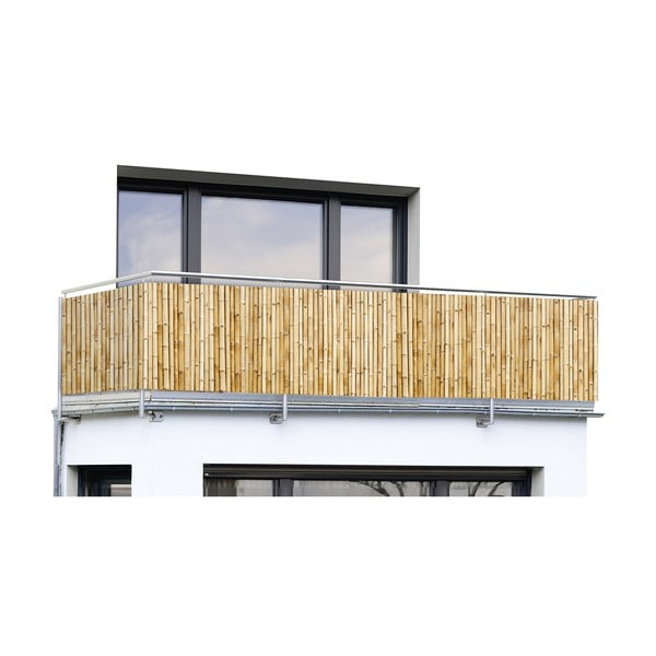 Svjetlo smeđi plastičan balkonski zastor 500x85 cm – Maximex