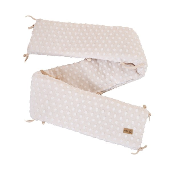 Bež ograda za dječji krevet od mješavine pamuka 170 cm Frosty Almond – Roba