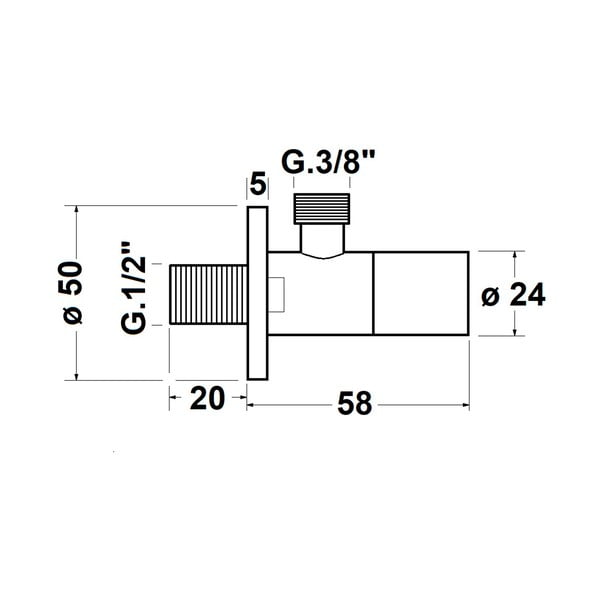 Kutni ventil s rozetom – Sapho-image-2