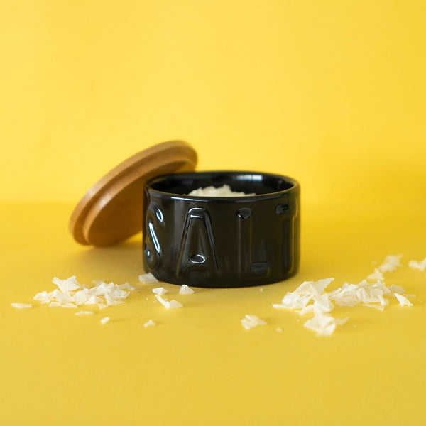 Crna keramička limenka za sol Balvi-image-1