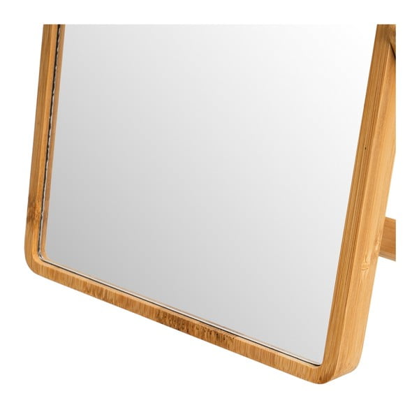 Kozmetičko ogledalo s okvirom od bambusa 20x27 cm – Casa Selección-image-2