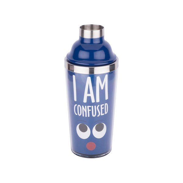 Plavi inox shaker za koktele Tantitoni Drink, 450 ml