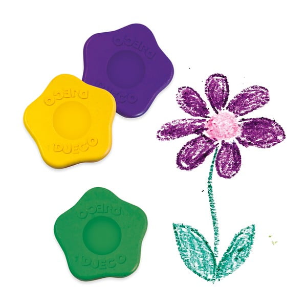 Set od 12 kreda u boji u kutiji Djeco Flower