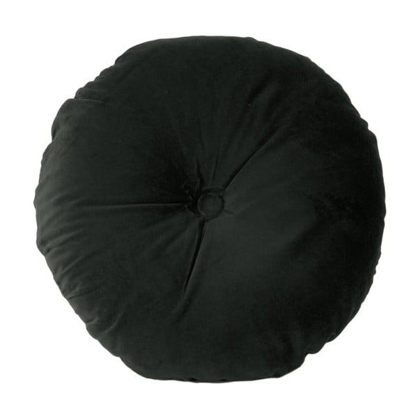 Crni pamučni jastuk PT LIVING, ⌀ 45 cm