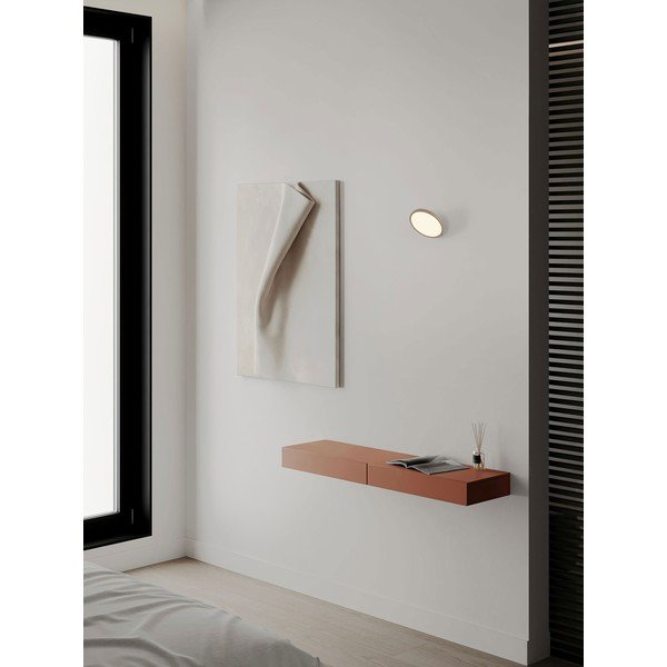 LED zidna lampa aluminijska s mogućnosti zatamnjivanja mat zlatna Vea – Nova Luce-image-1