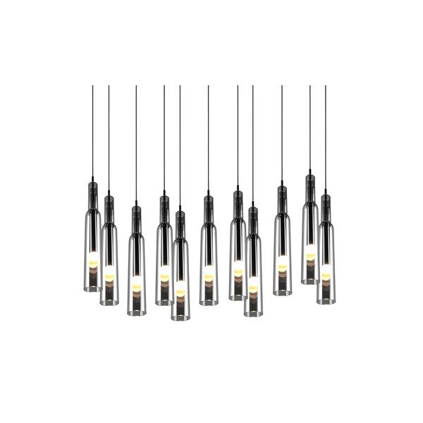 LED viseća svjetiljka u srebrnoj boji sa staklenim sjenilom Lucent – Trio Select-image-2