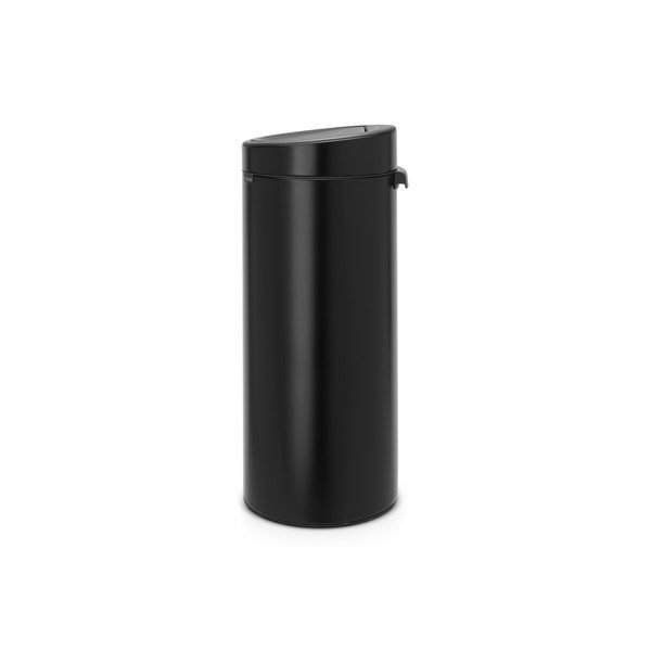 Mat crna željezna kanta za smeće na dodir 30 l Touch Bin – Brabantia-image-2