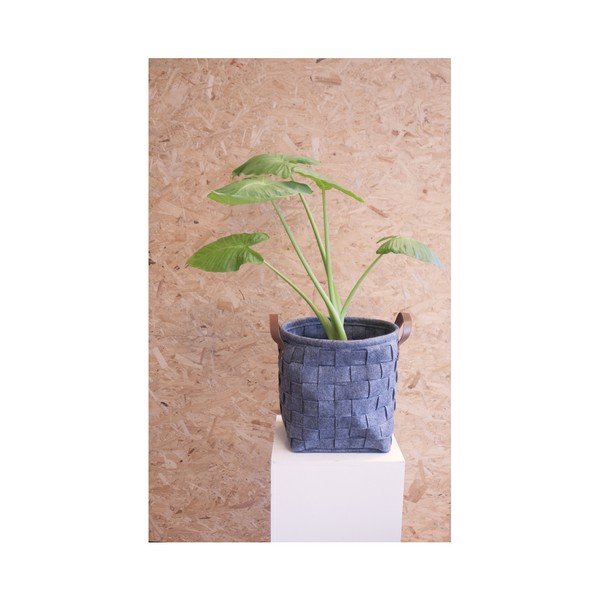 Tamno siva košara za pohranu s kožnim ručkama PT LIVING Storage, ⌀ 34 cm-image-2