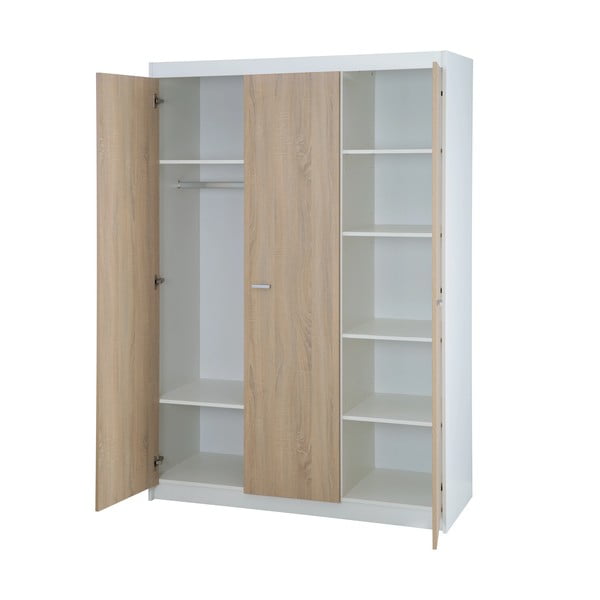 Bijela/u prirodnoj boji dječja garderoba u dekoru hrasta 131x190 cm Gabriella – Roba-image-3