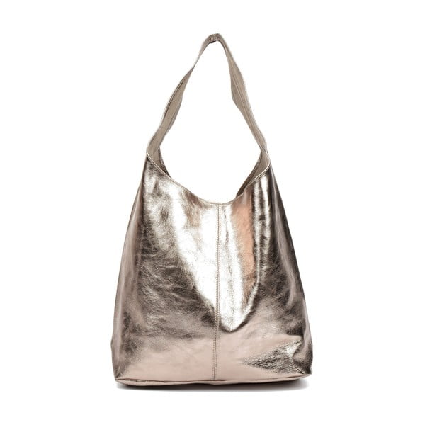 Zlatna kožnu ručna torbica Sophia Cardoni Lucia-image-1