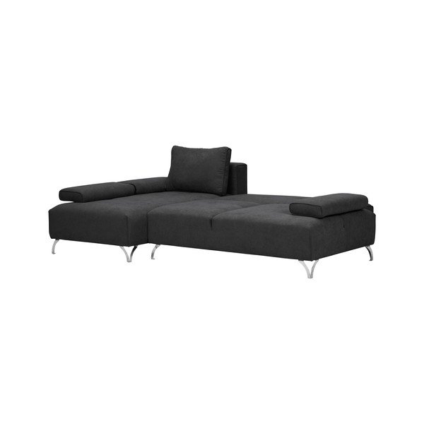 Tamnosivi kutni kauč na razvlačenje Windsor & Co Sofas Virgo, lijevi kut-image-3