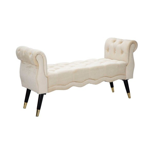 Krem baršunasti klupa Paris – Mauro Ferretti-image-2