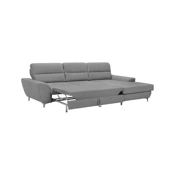 Svijetlo sivi kauč na razvlačenje Windsor &amp; Co Sofas Omega, desni kut-image-3