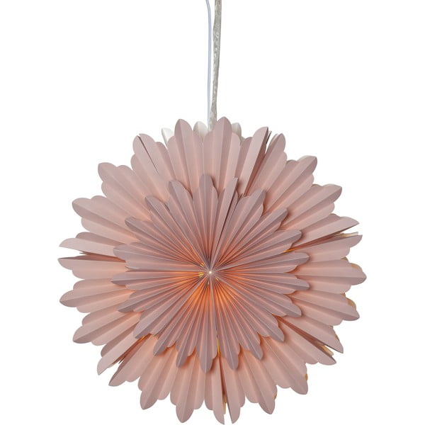 Ružičasti božićni svjetleći ukras ø 50 cm Crystal - Star Trading-image-2