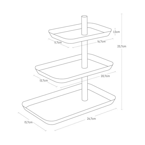 Metalni stalak za nakit Rin – YAMAZAKI-image-4