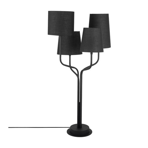 Crna metalna stolna lampa s crnim sjenilima Opviq svjetla Aposto