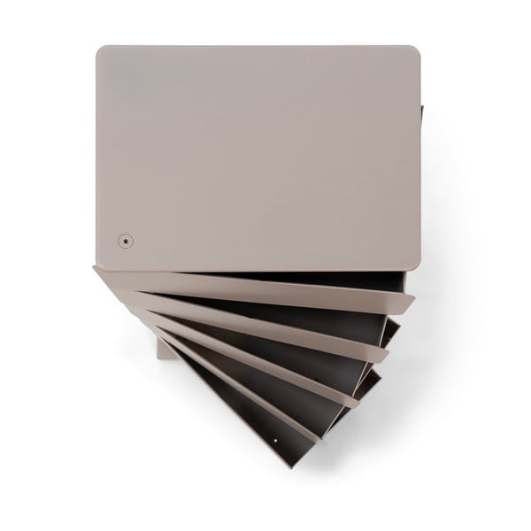 Smeđe-siva metalna komoda 37x72x26 cm Joey – Spinder Design-image-3