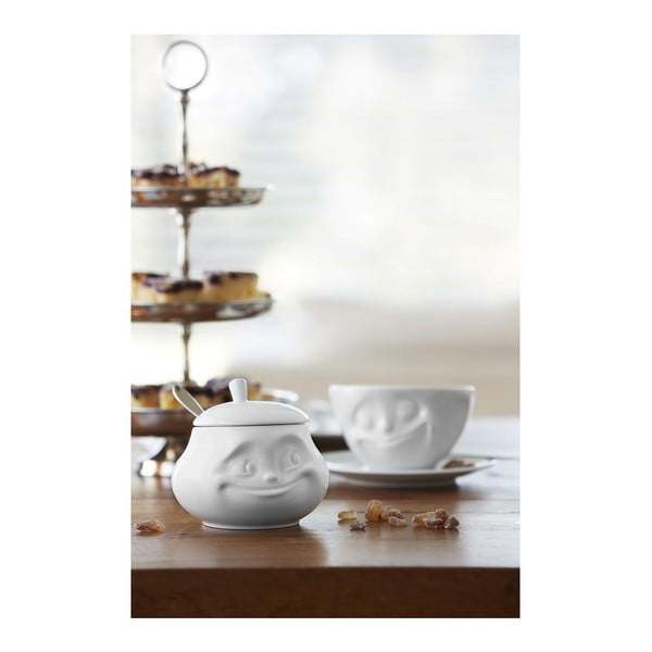 Bijela nasmijana porculanska posudica za šećer 58products-image-1