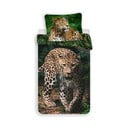 Pamučna dječja posteljina za krevet za jednu osobu 140x200 cm Leopard "Green" – Jerry Fabrics
