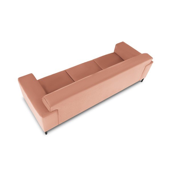 Roza baršunasta sofa Cosmopolitan Design Siena-image-4
