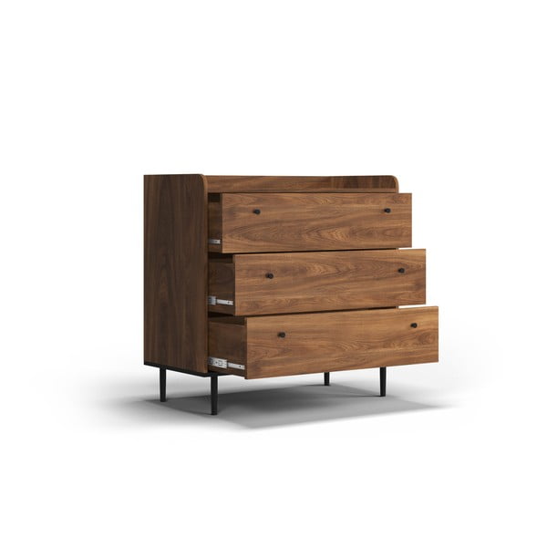 Niska komoda u dekoru oraha 90x90 cm Ely - Cosmopolitan Design-image-4