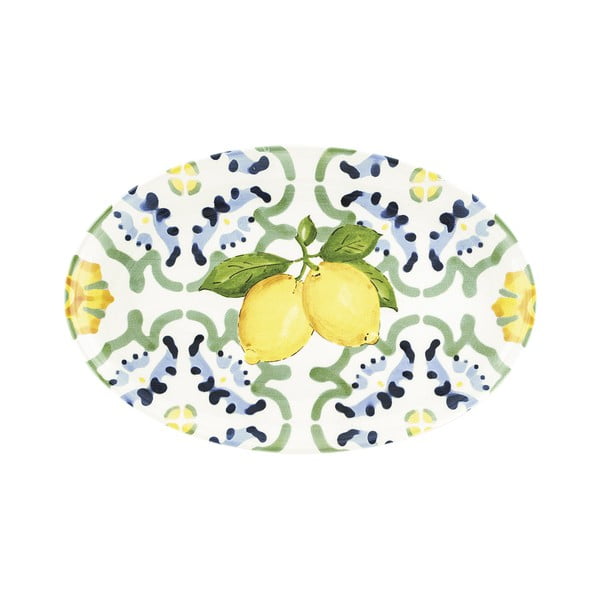 Keramički tanjur za posluživanje Villa Altachiara Amalfi, 40 x 25 cm