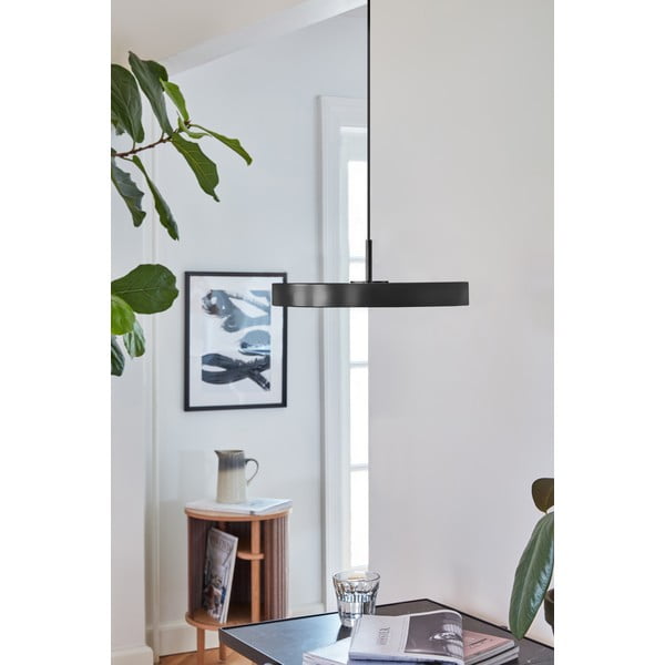 Crna LED viseća svjetiljka s metalnim sjenilom ø 31 cm Asteria Mini – UMAGE-image-1