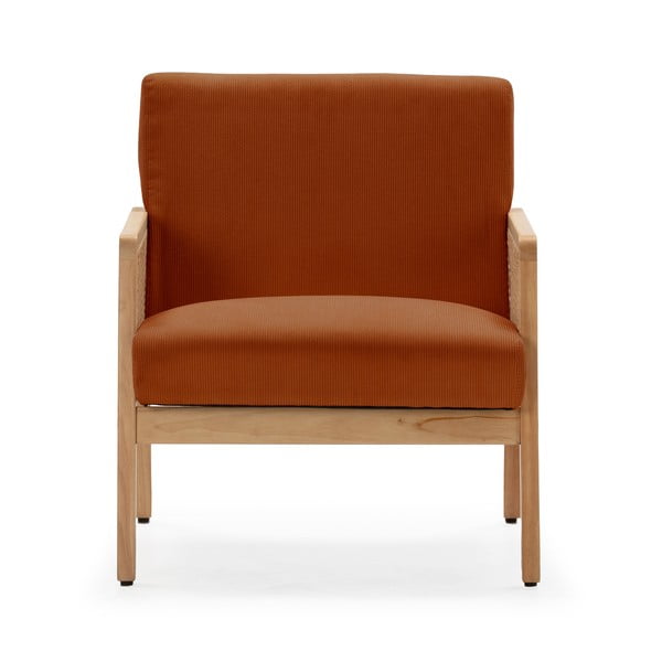 Ciglasta pletena fotelja od samta Debra – Marckeric-image-2