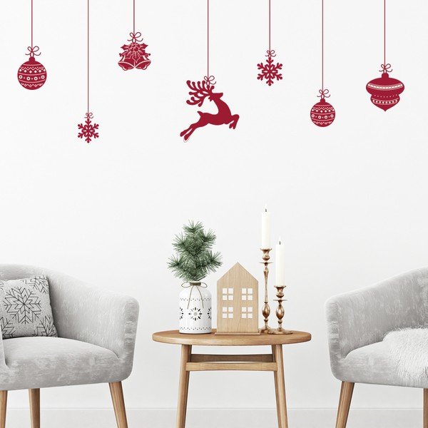 Set od 8 Ambiance Scandinavian božićnih naljepnica-image-2