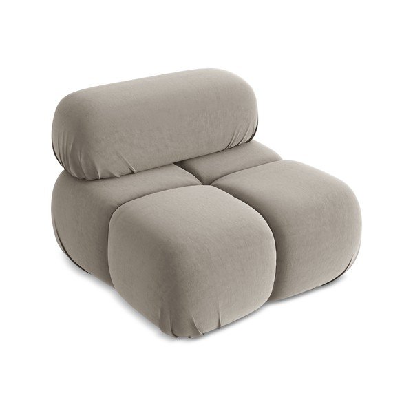 Bež baršunasti modularna sjedeća garnitura Lokua – Makamii-image-2