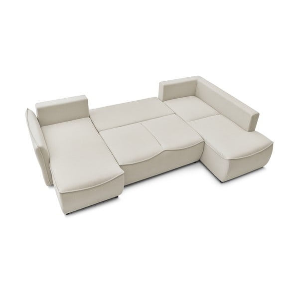 Krem sklopiva kutna garnitura (s desnim kutom) Leon – Bobochic Paris-image-3