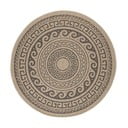 Crni/bež okrugli vanjski tepih ø 120 cm Comilla – Ayyildiz Carpets
