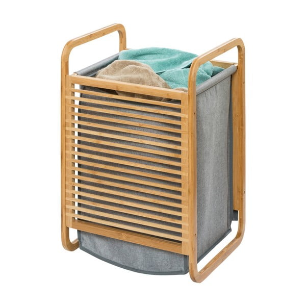 Košara za veš s okvirom od bambusa Wenko Bamboo, 43 l-image-3