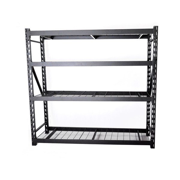 Crni metalni regal za radionicu 196x183 cm – Rojaplast-image-1