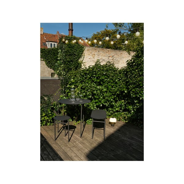 Crni metalni stolac Disc – Zone-image-1