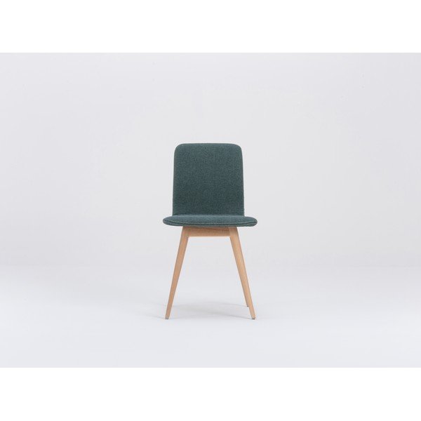 Zelena blagovaonska stolica s hrastovom bazom Gazzda Ena-image-2
