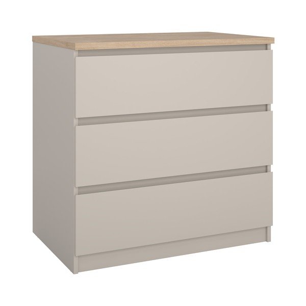 Krem komoda 77x76x50 cm Naia – Tvilum