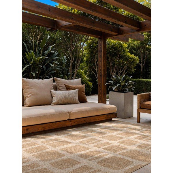 Krem/u prirodnoj boji unutarnji i vanjski tepih 160x230 cm Haringey Ruskin – Ted Baker-image-1