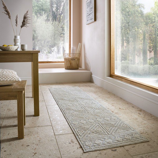 Siva/bež periva staza 58x230 cm Lucia – Flair Rugs-image-1