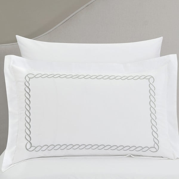 Bijela posteljina za krevet za jednu osobu od pamučnog satena s uključenom plahtom/6-dijelna 140x200 cm Whispered Serenity – Mila Home Luxury-image-3