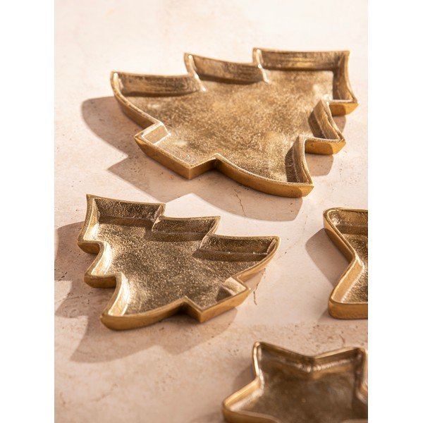 Metalni ukrasni pladanj 24x23 cm Noelle Christmas Tree – Ladelle-image-1