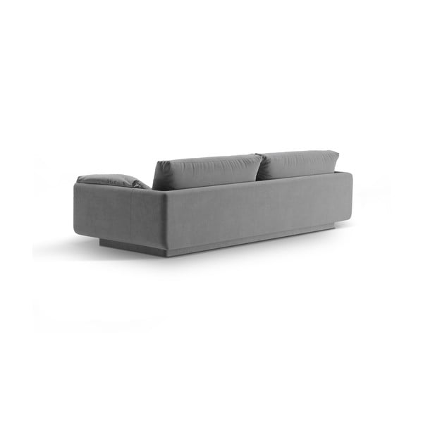 Svijetlo siva baršunasti sofa 250 cm Torino – Micadoni -image-2
